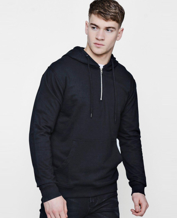 Over The Head Hoodie With Zipper Placket Wholesale Manufacturer ...