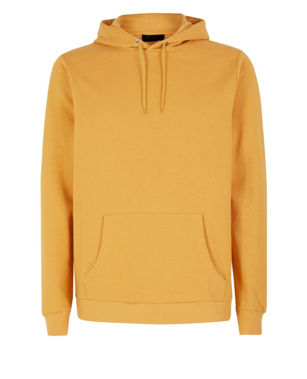 Pullover-Men-Mustard-Pocket-Front-Hoodie