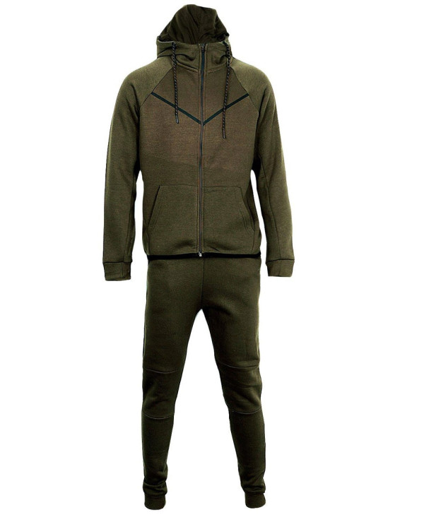 Skinny-Fit-Hooded-Ribbed-Tracksuit