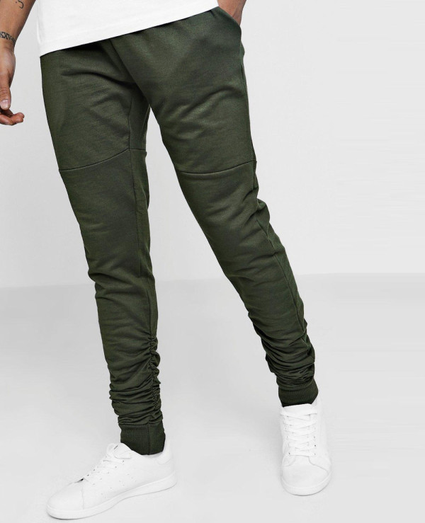 Skinny Fit Ruched Jogger With Side Zipper Sweatpant Wholesale Manufacturer Exporters Textile Fashion Leather Clothing Goods with we have provide customization Brand your own