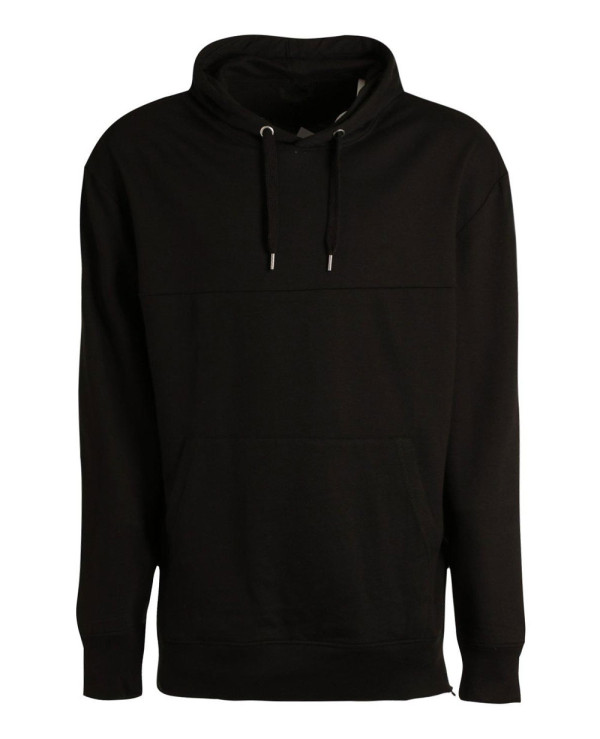 Skinny-Fit-Custom-Branded-Side-Zipper-Black-Hoodie