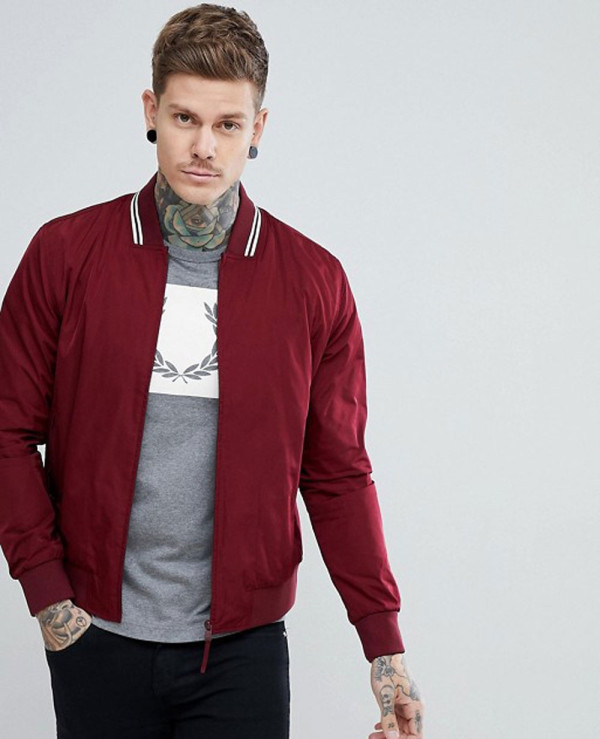 Tipped bomber jacket hotsell