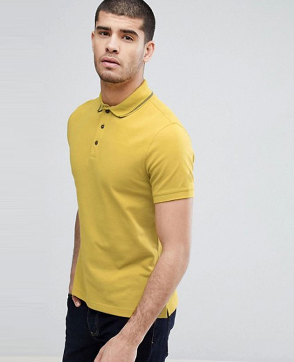 Twin Tipped Polo in Yellow Wholesale Manufacturer & Exporters Textile ...