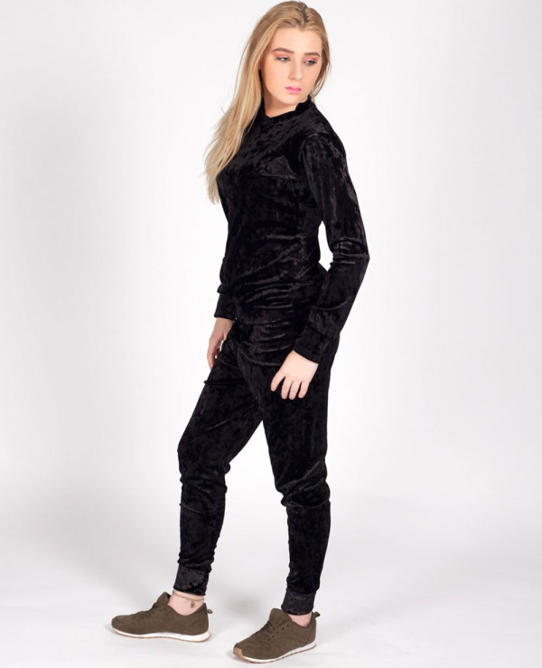 Velour-Velvet-Loungewear-Set-Tracksuit-Mustard-Gold-