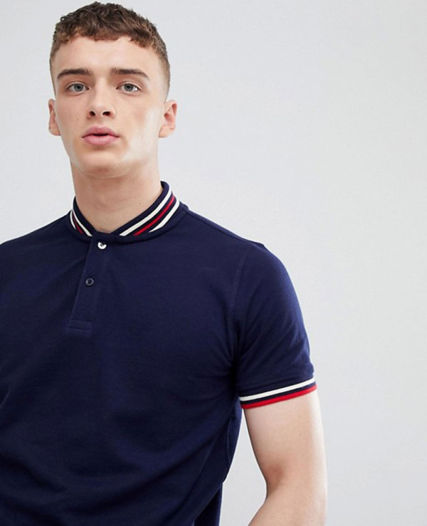 Vintage Baseball Polo Shirt In Navy Wholesale Manufacturer & Exporters ...
