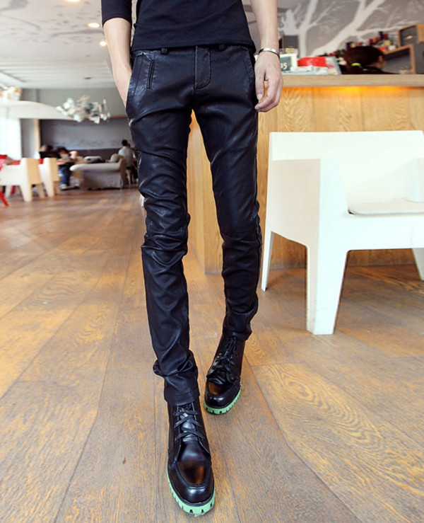 Korean leather pants online