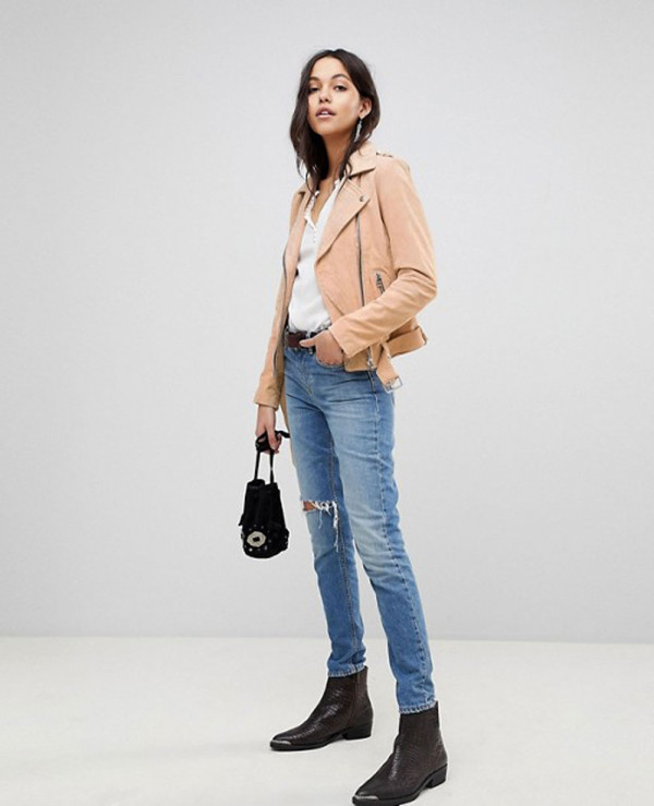 Women-Custom-Suede-Biker-Jacket-with-Belt