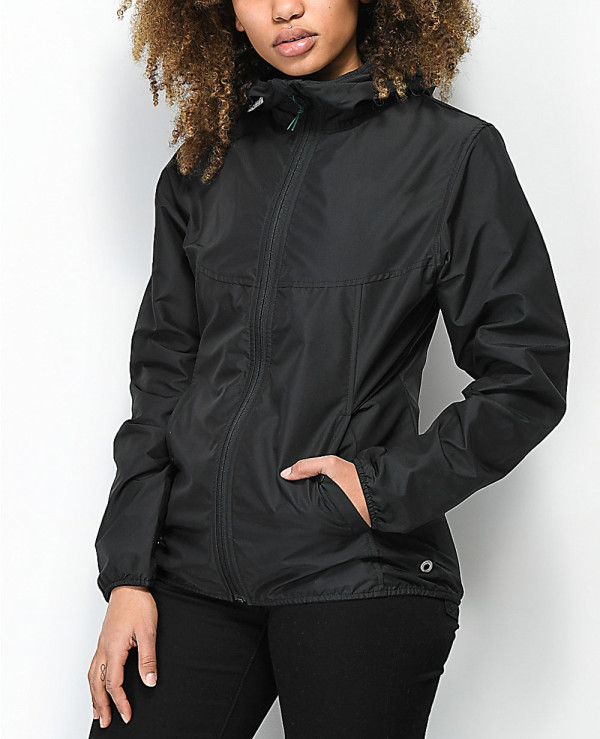 Women Fashion Black Windbreaker Jacket Wholesale Manufacturer Exporters Textile Fashion Leather Clothing Goods with we have provide customization Brand your own