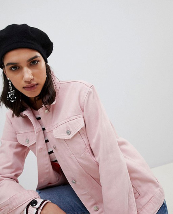 Women-Stylish-Custom-Pink-Denim-Jacket