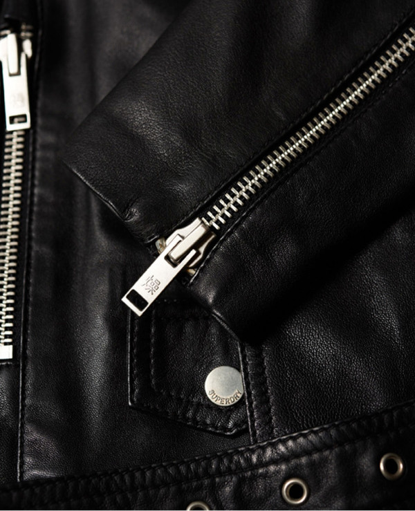 Women-Tier-Leather-Biker-Jacket