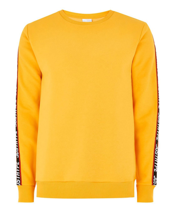 Yellow taping sale sweatshirt